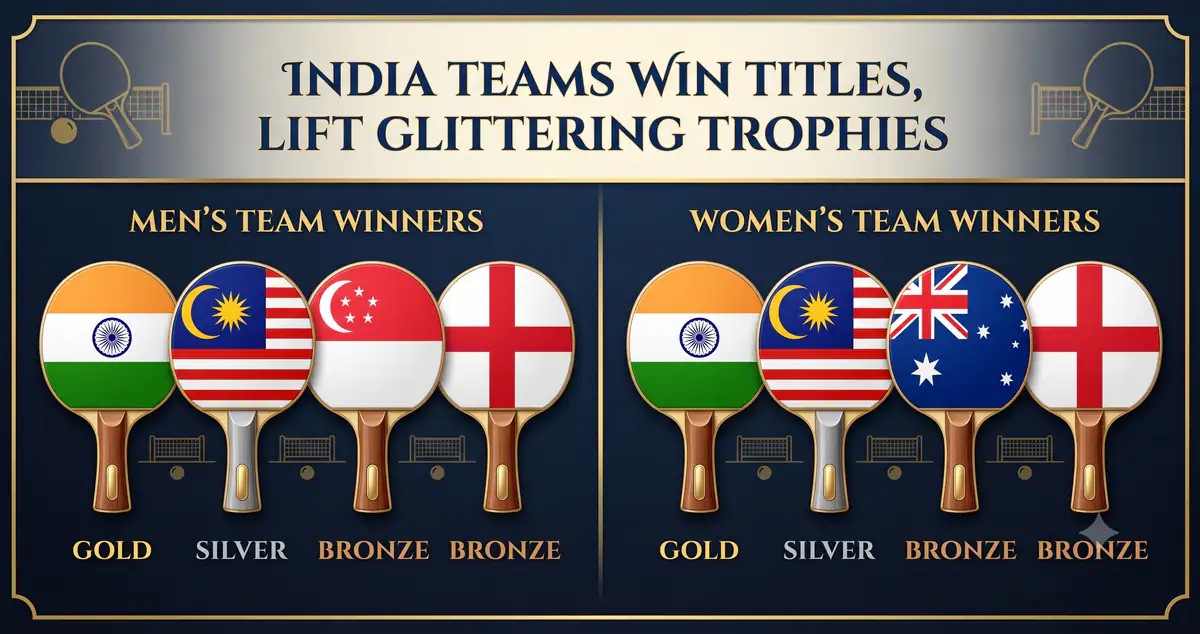 India Wins Commonwealth Table Tennis Team Gold 2026 — Table Tennis news on IndiaSportsHub